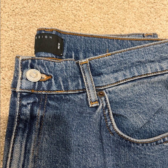 ASOS High Rise Blue Jeans - Picture 2 of 4